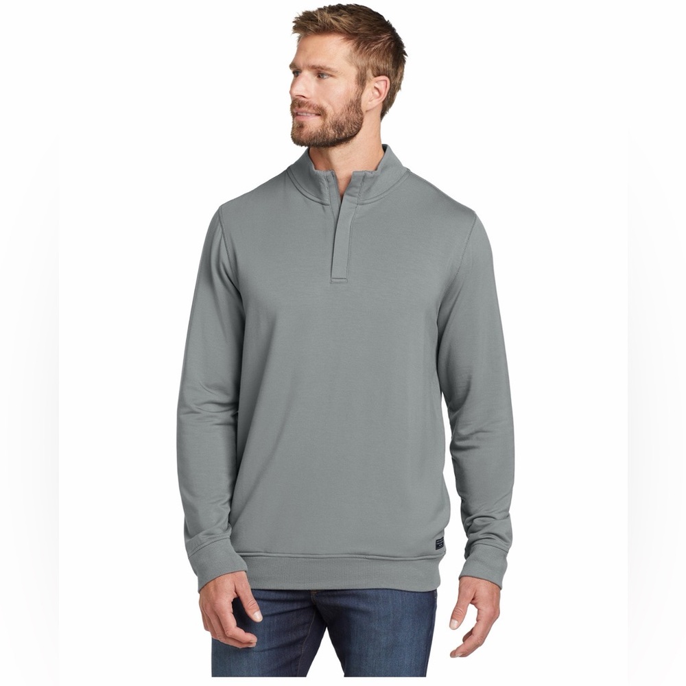 NWT TravisMathew Newport 1/4-Zip Fleece Size M Grey